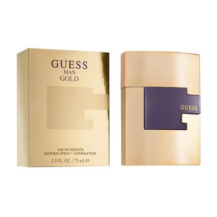 Guess Gold Eau De Toilette Spray for Men 2.5 Oz